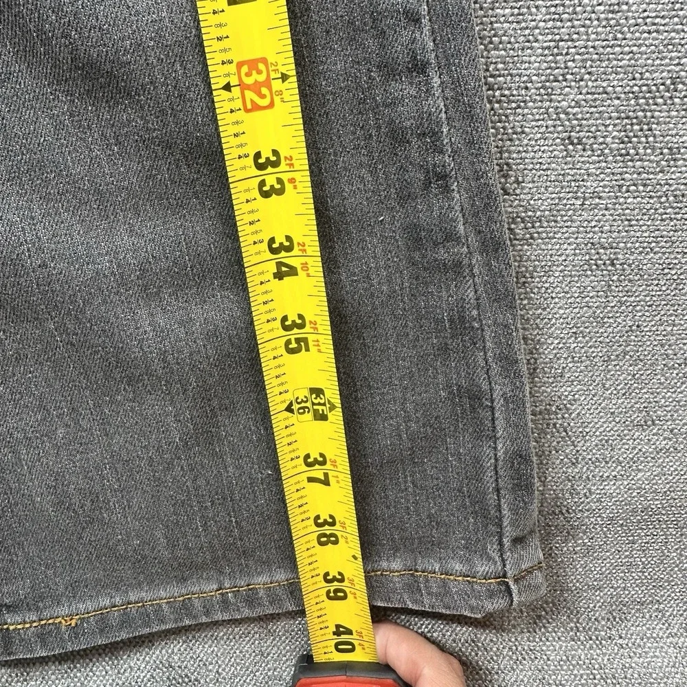 Levi's 318 Women Superlow Bootcut Gray Jeans Low Rise 5‎ J  S Stretch Y2K